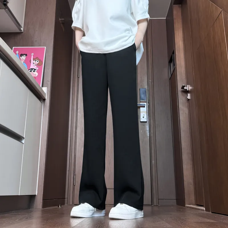 WELTER EXPERIMENT Fashion Versatile Suit Trouser Unisex Classic Black-5