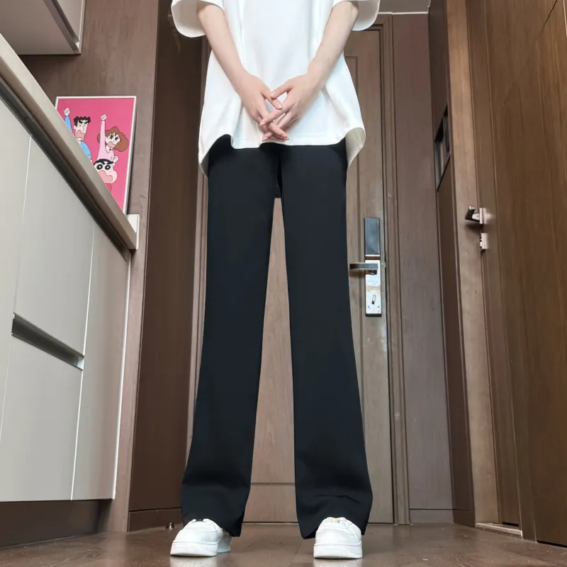WELTER EXPERIMENT Fashion Versatile Suit Trouser Unisex Classic Black-6