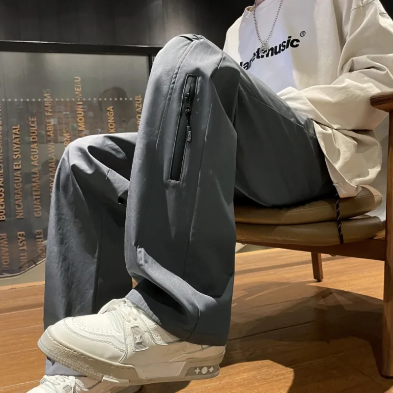 TOUHAOQINGNIAN Casual Pants Unisex-3