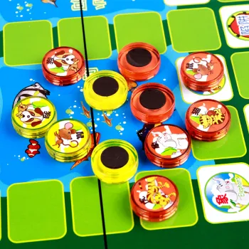 CHENGGONG Ludo Foldable Board Game With Magnetic Chess Pieces, Portable And Educational Board Games
