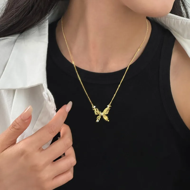 MONI JEWELLERY S925 Silver Necklaces Women's-2