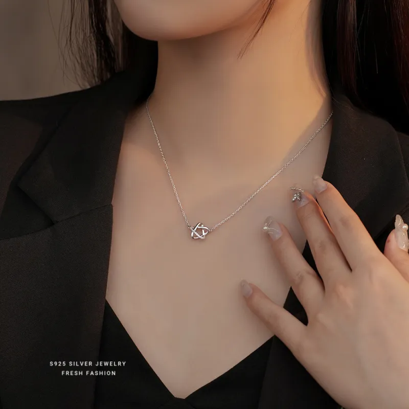 MONI JEWELLERY S925 Silver Necklaces Women's-1