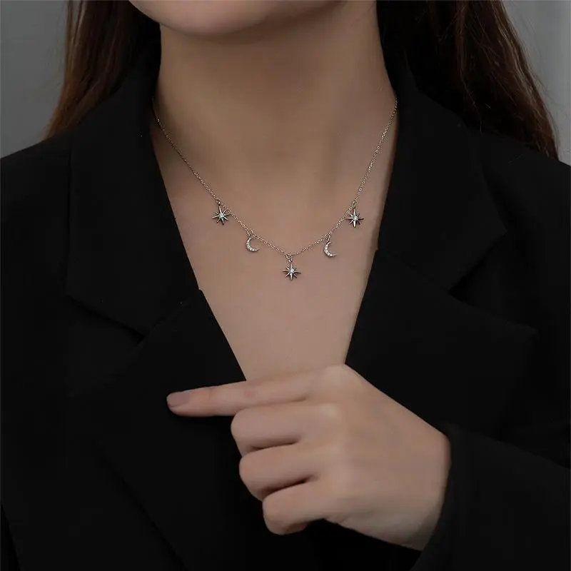MONI JEWELLERY S925 Silver Necklaces Women's-6