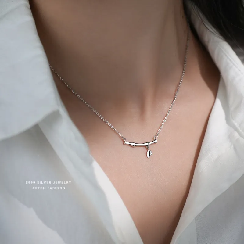 MONI JEWELLERY S999 Silver Necklaces Women's-4