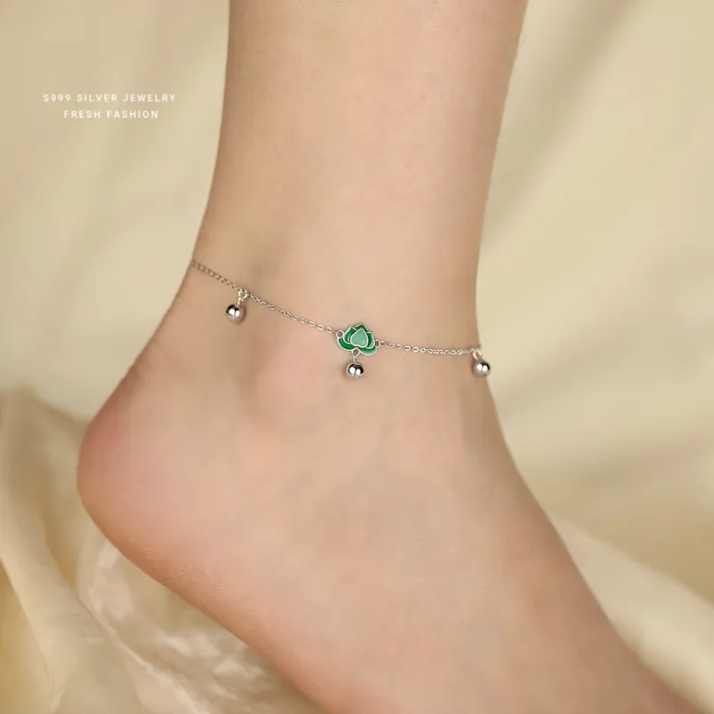 MONI JEWELLERY S999 Fine Silver Anklets Women's-1