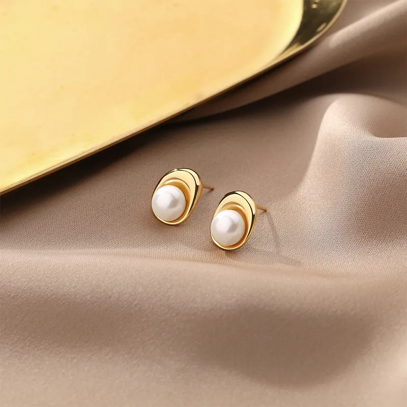 MONI JEWELLERY Pearl S925 Silver Earrings Women's-2