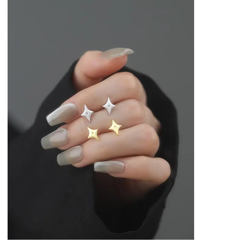 MONI JEWELLERY S999 Fine Silver Stud Earrings Women's-3