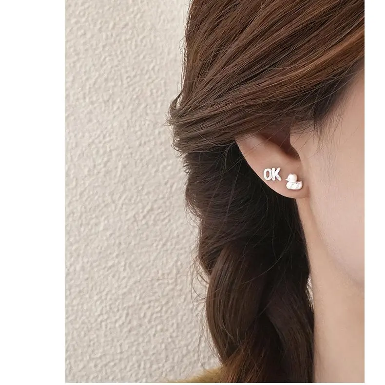 MONI JEWELLERY S999 Fine Silver Stud Earrings Women's-1