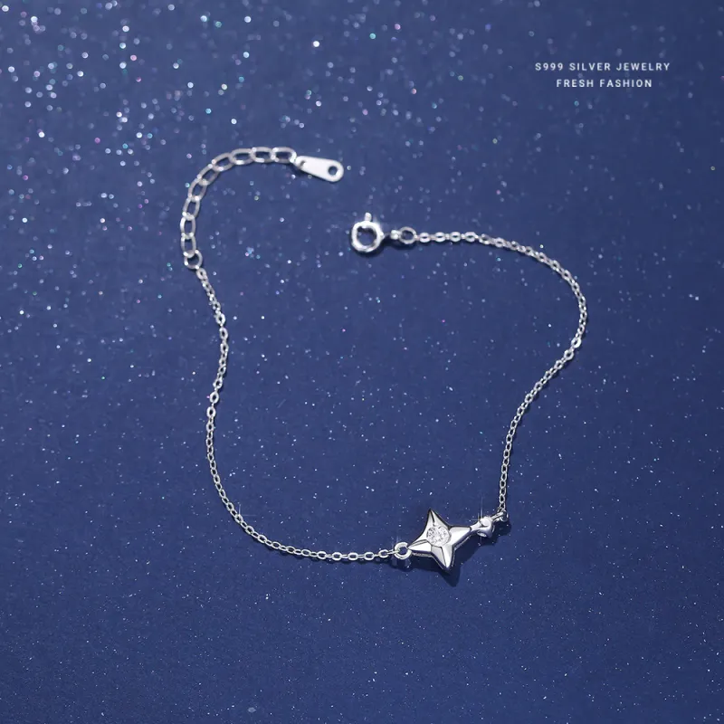 MONI JEWELLERY S999 Fine Silver Bracelets Women's-5