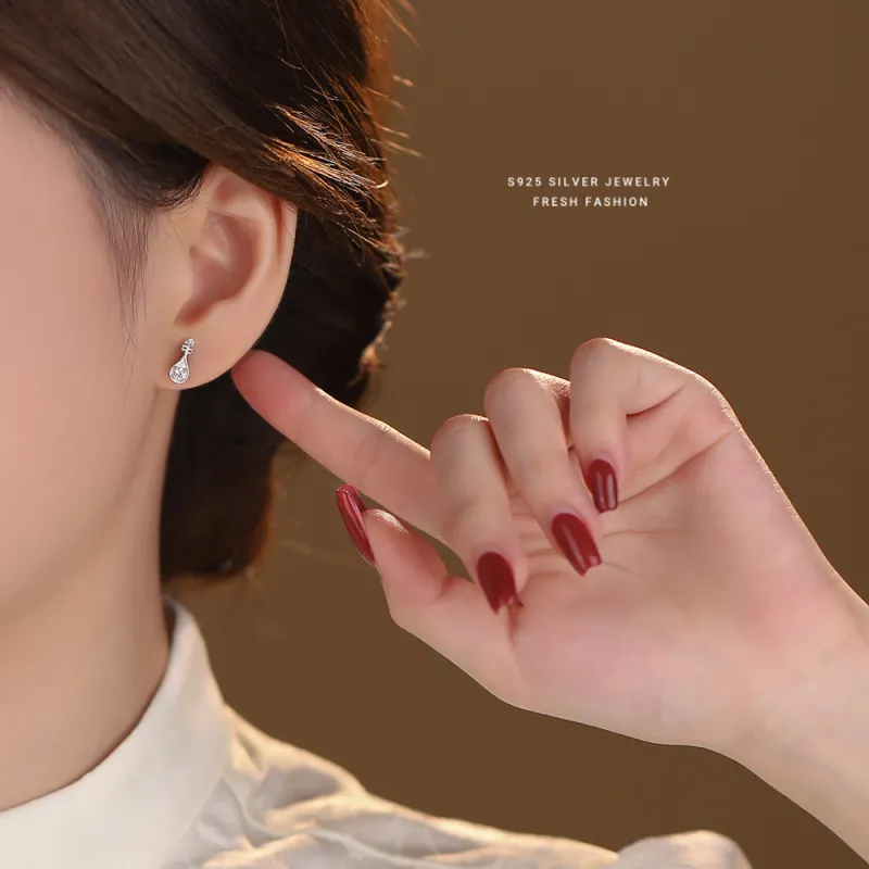 MONI JEWELLERY S925 Sterling Silver Stud Earrings Women's-2