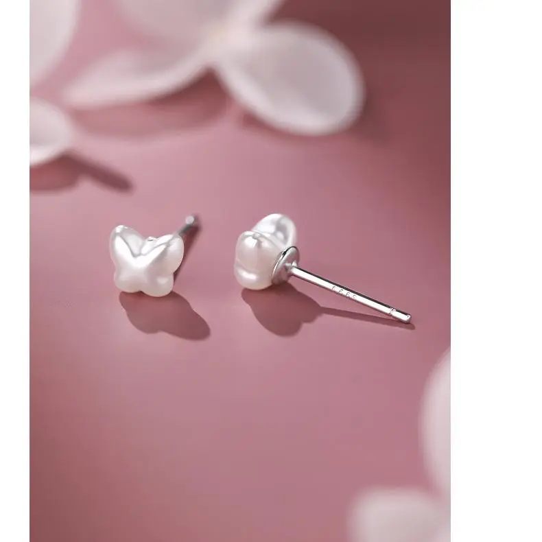 MONI JEWELLERY S999 Fine Silver Stud Earrings Women's-1