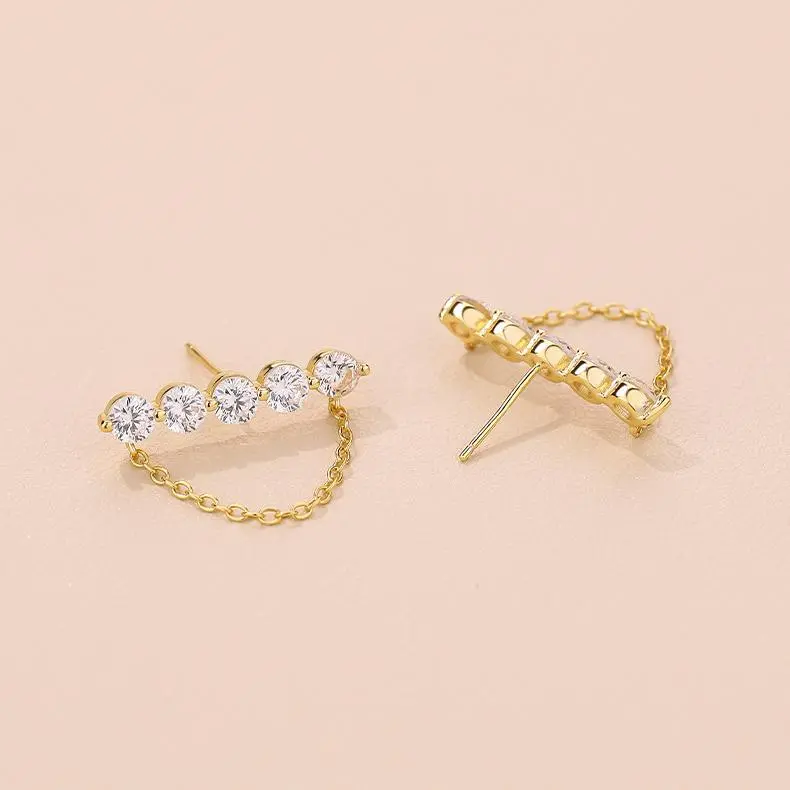 MONI JEWELLERY S925 Silver Stud Earrings Women's-1