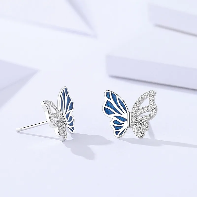 MONI JEWELLERY S925 Silver Stud Earrings Women's-4