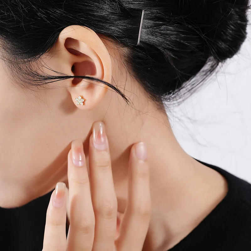 MONI JEWELLERY S925 Silver Stud Earrings Women's-3