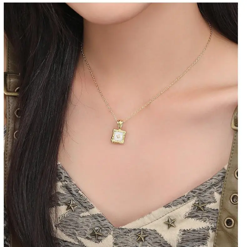 MONI JEWELLERY S925 Silver Zircon Necklaces Women's Gold-3