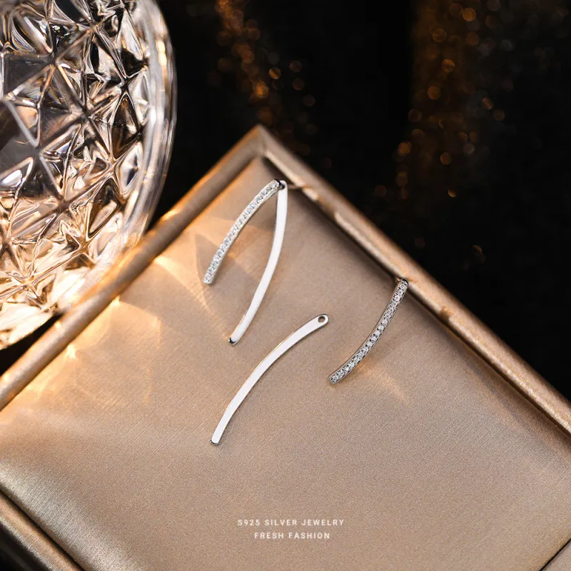 MONI JEWELLERY S925 Sterling Silver Stud Earrings Women's-2