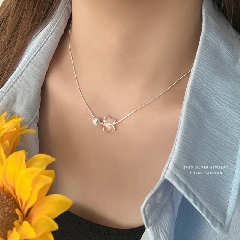 MONI JEWELLERY S925 Silver Necklaces Women's-5