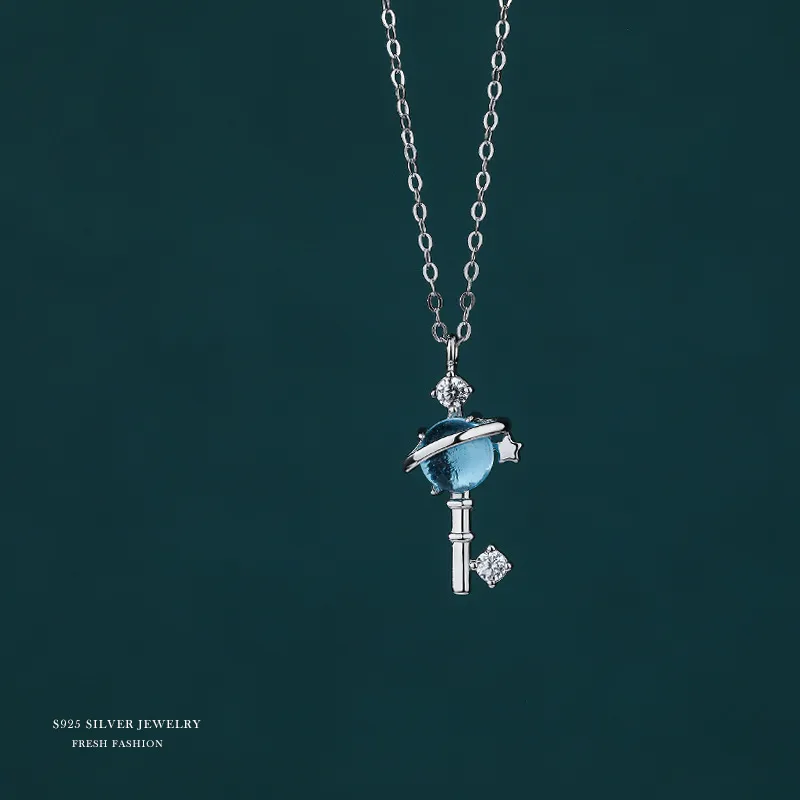 MONI JEWELLERY S925 Silver Necklaces Women's-5