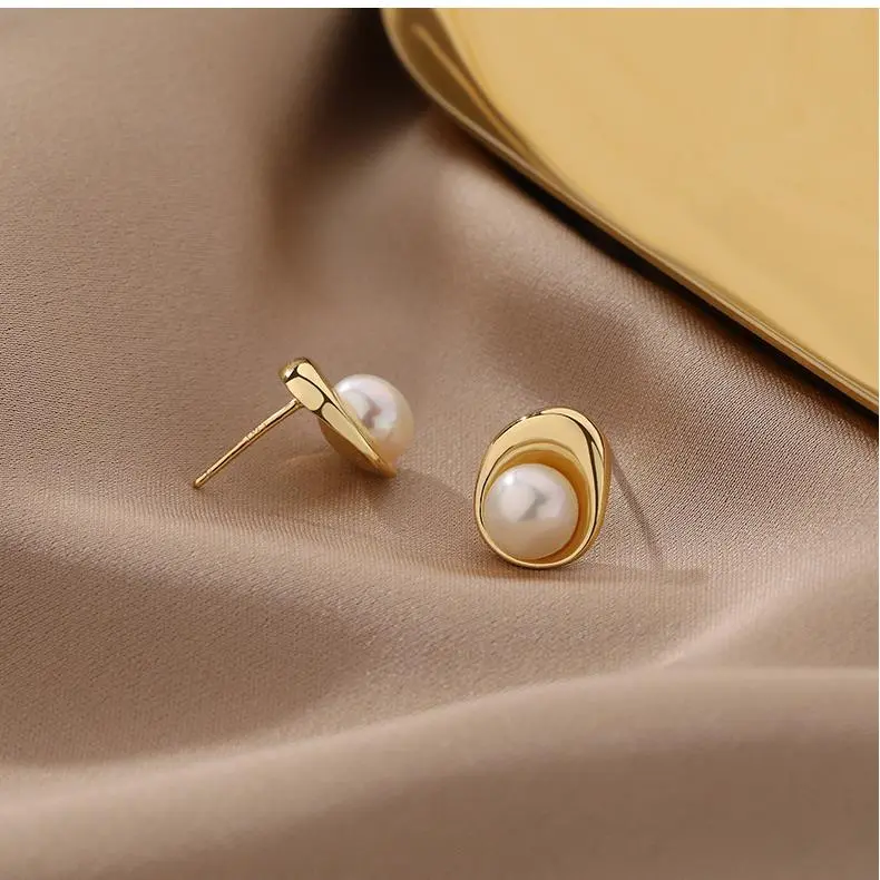 MONI JEWELLERY Pearl S925 Silver Earrings Women's-3