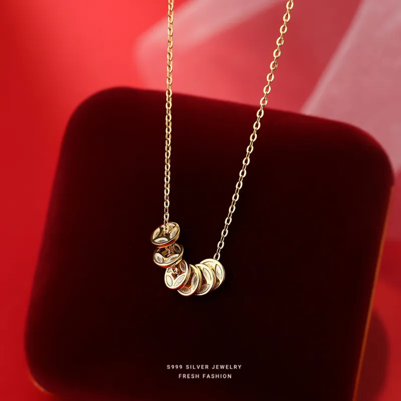 MONI JEWELLERY S999 Silver Necklaces Women's-5