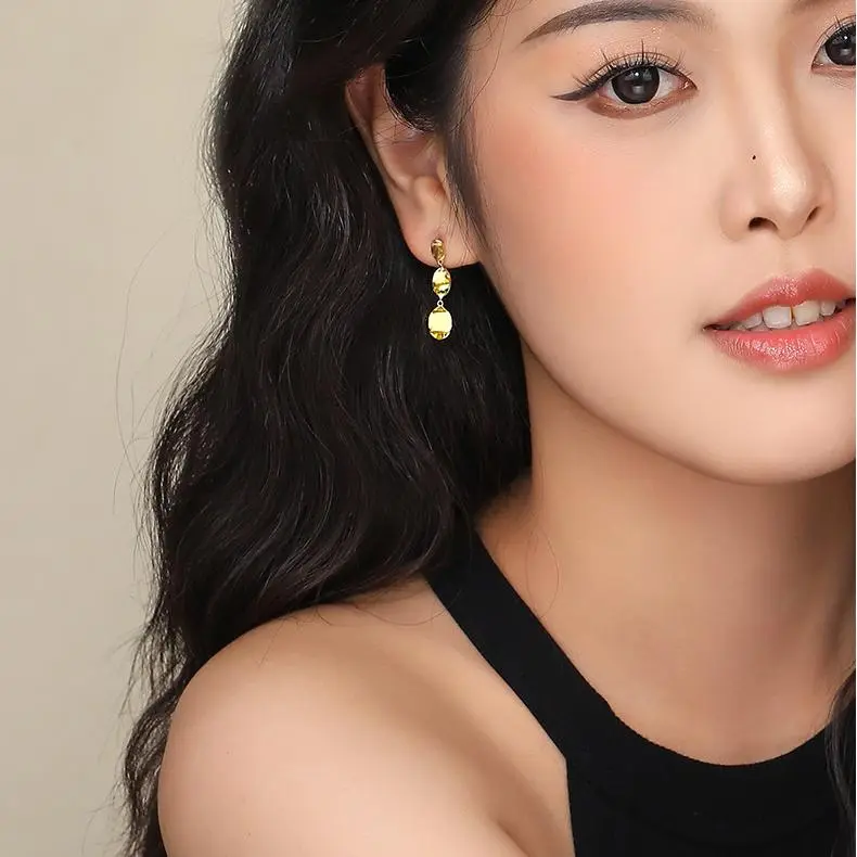 MONI JEWELLERY S925 Silver Earrings Women's Gold-1