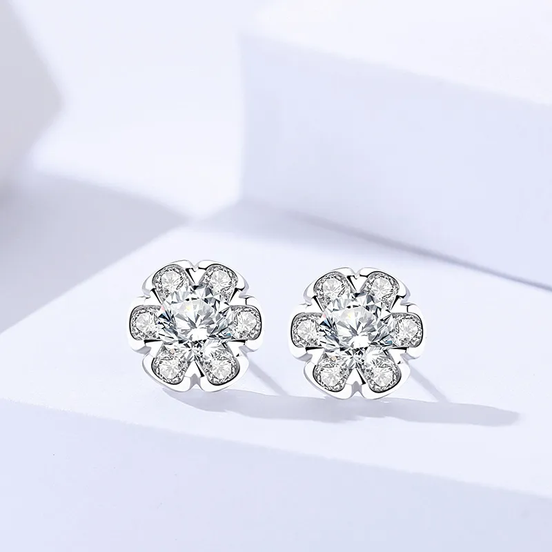 MONI JEWELLERY S925 Sterling Silver Ins Fashion Earrings With Romantic And Trendy Atmosphere Date Stud Earrings Women's-4