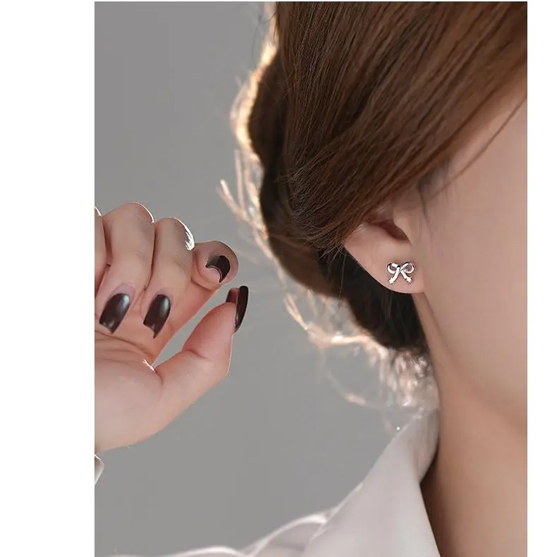 MONI JEWELLERY S999 Fine Silver Stud Earrings Women's-1