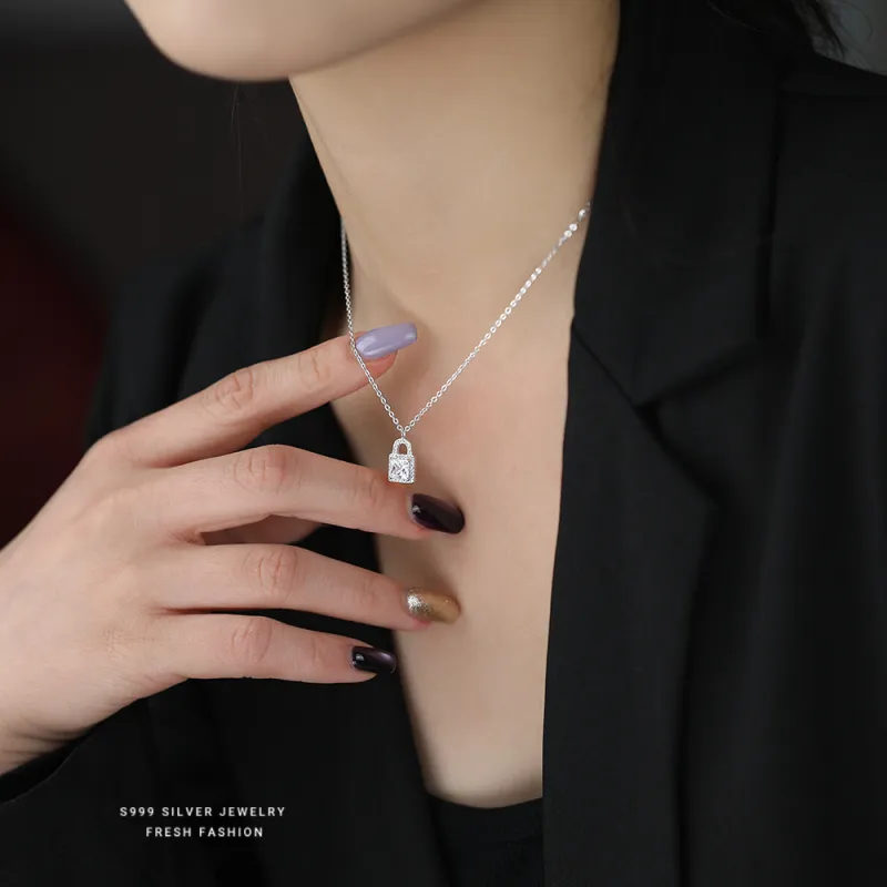 MONI JEWELLERY S999 Fine Silver Necklaces Women's-4