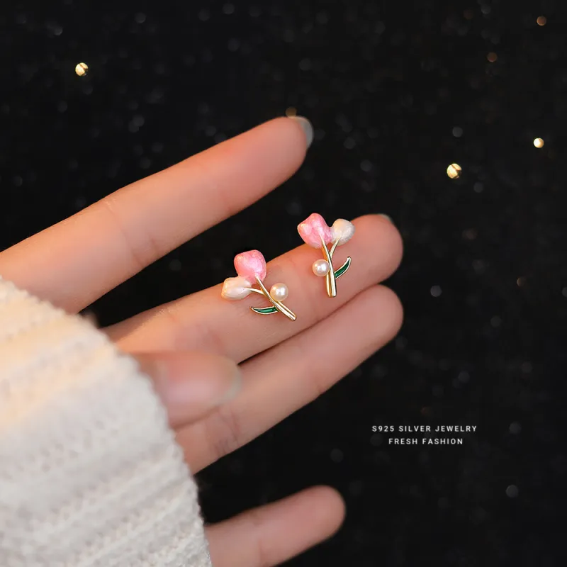 MONI JEWELLERY S925 Silver Stud Earrings Women's-4
