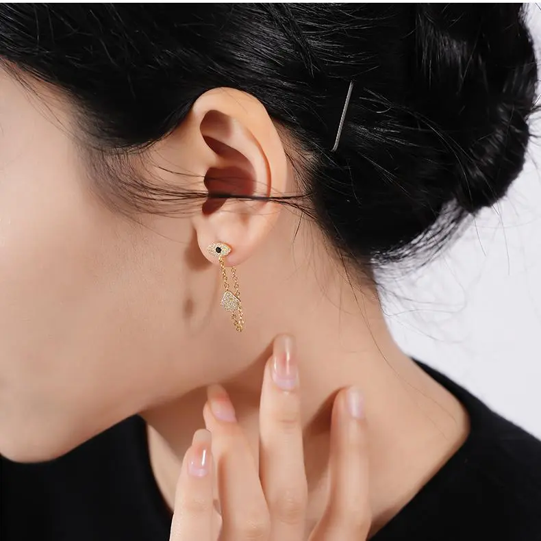 MONI JEWELLERY S925 Silver Earrings Women's-3