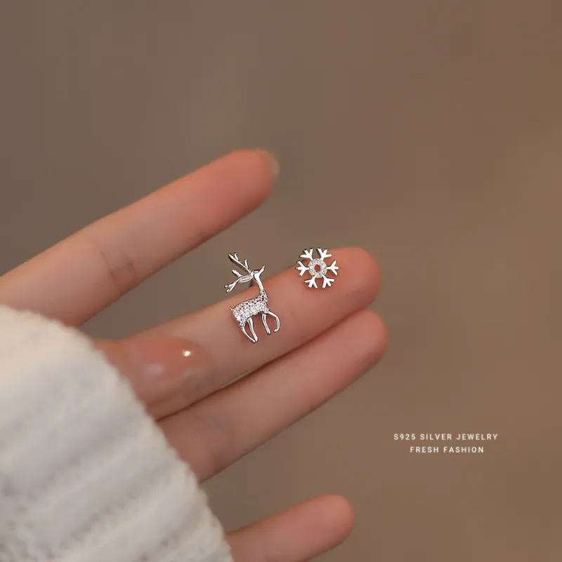 MONI JEWELLERY S925 Silver Stud Earrings Women's-1