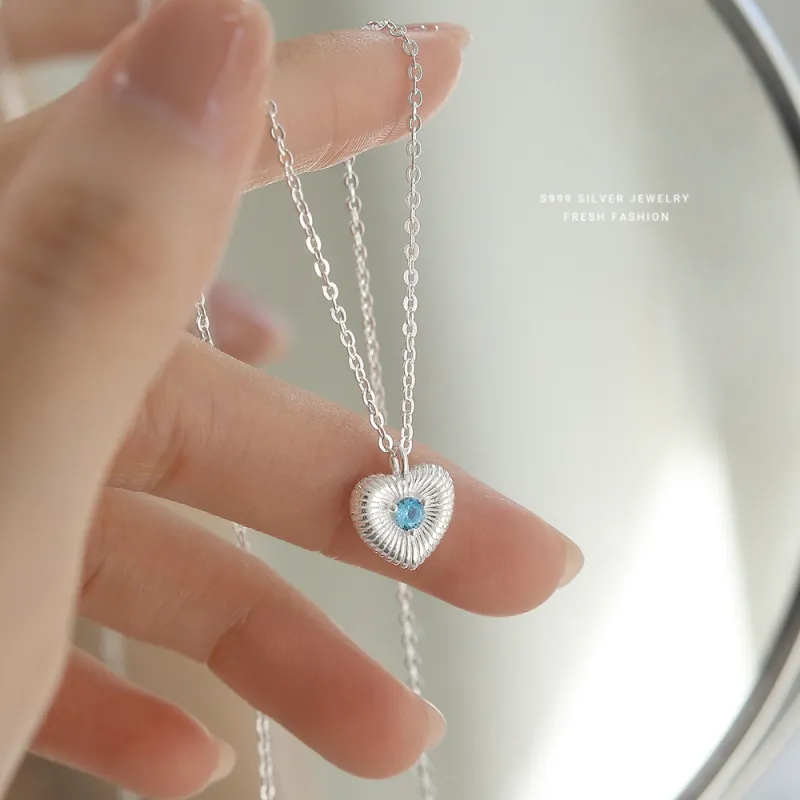 MONI JEWELLERY S999 Fine Silver Necklaces Women's-3
