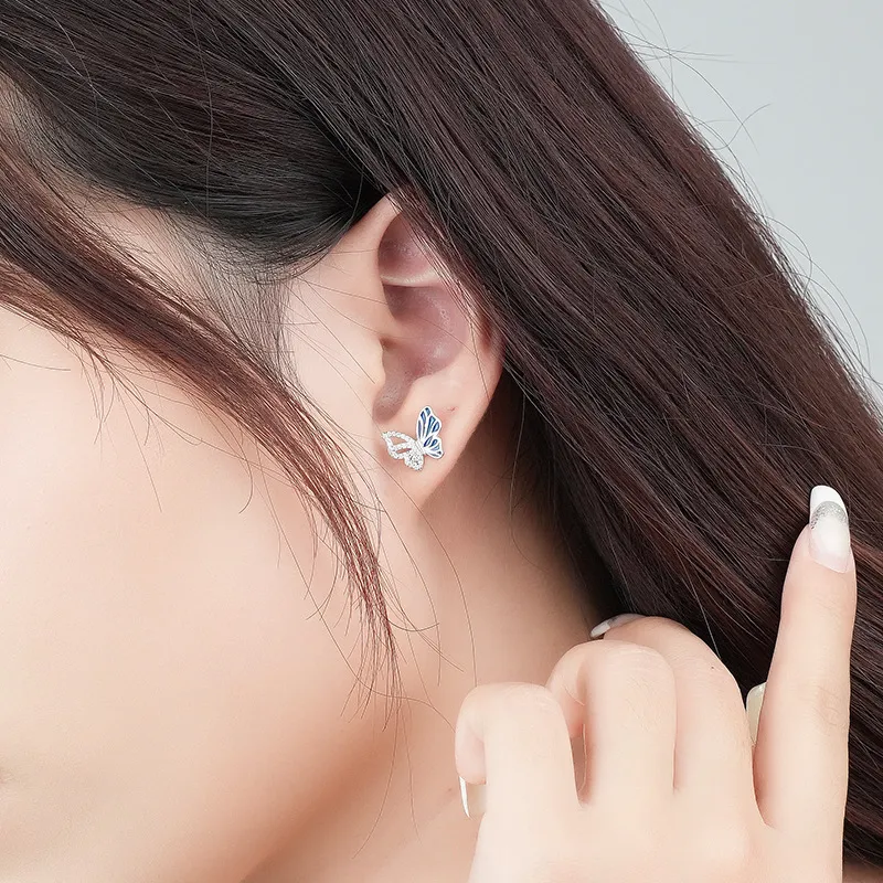MONI JEWELLERY S925 Silver Stud Earrings Women's-3