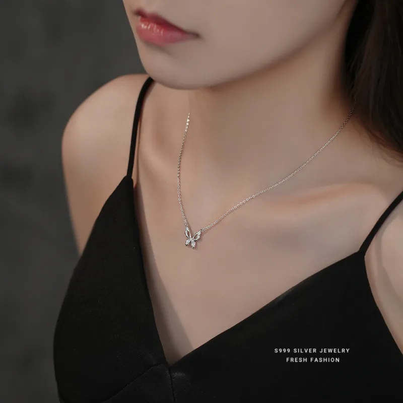MONI JEWELLERY S999 Fine Silver Necklaces Women's-3