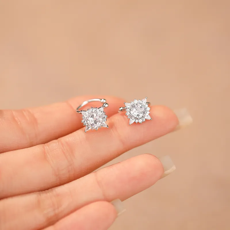 MONI JEWELLERY S925 Silver Clip On Earrings Women's-3