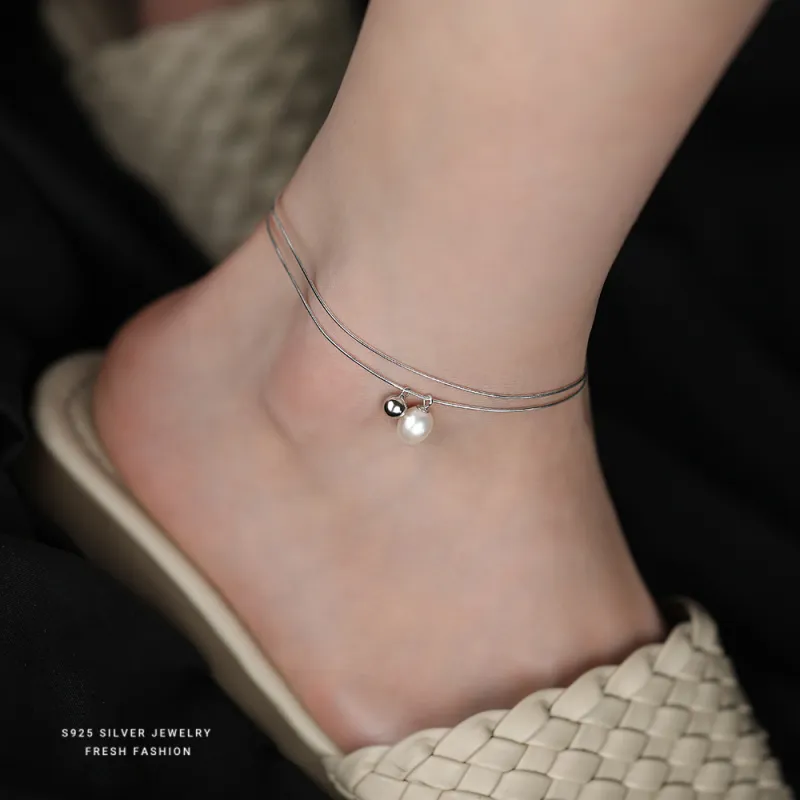 MONI JEWELLERY S925 Silver Anklets Women's-3