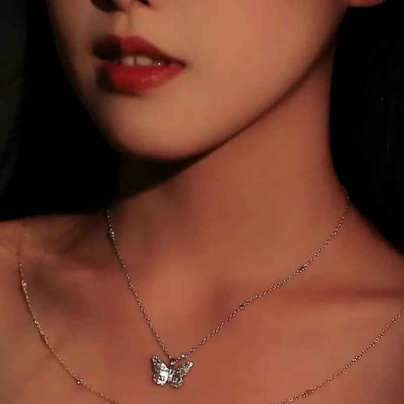 MONI JEWELLERY S925 Silver Zircon Necklaces Women's Gold/Silver-5