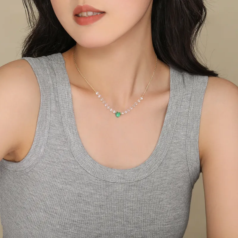 MONI JEWELLERY S925 Sterling Silver Elegant And Refined Everyday Necklace Women's-1