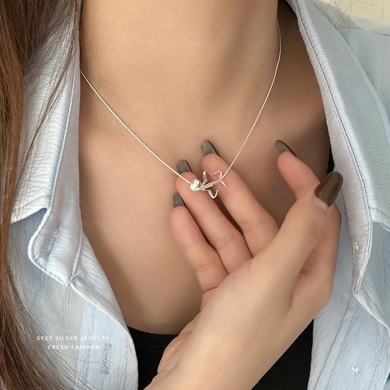 MONI JEWELLERY S925 Silver Necklaces Women's-6