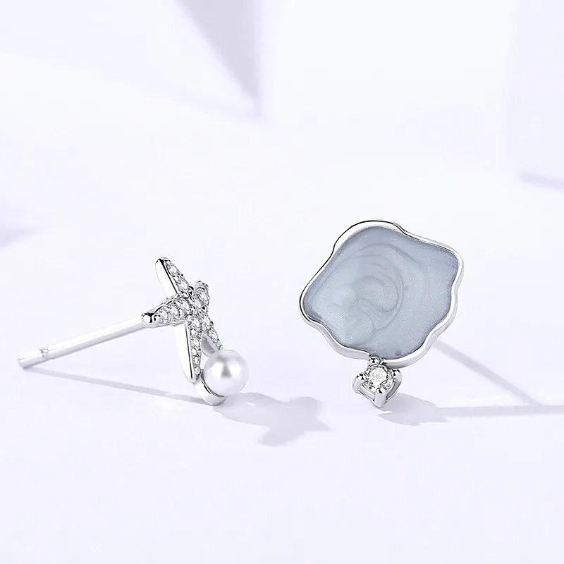 MONI JEWELLERY S999 Fine Silver Stud Earrings Women's-4