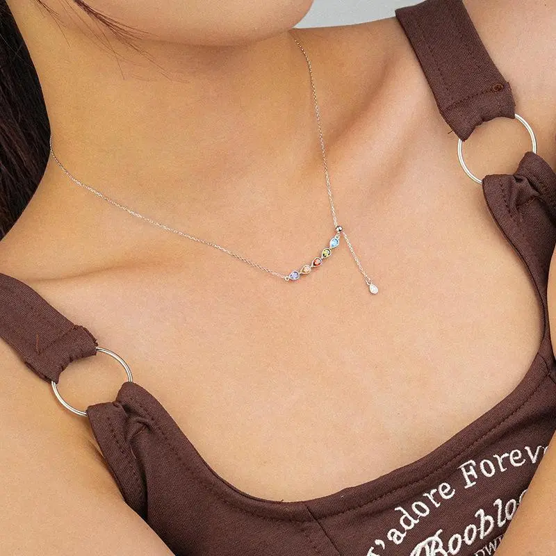 MONI JEWELLERY S925 Silver Necklaces Women's-5