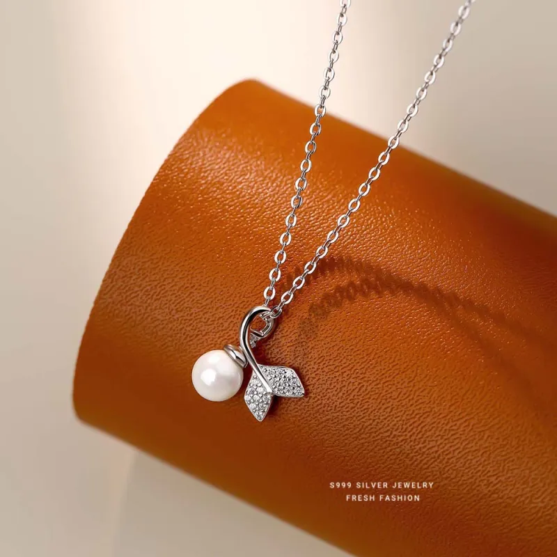 MONI JEWELLERY S999 Silver Necklaces Women's-5