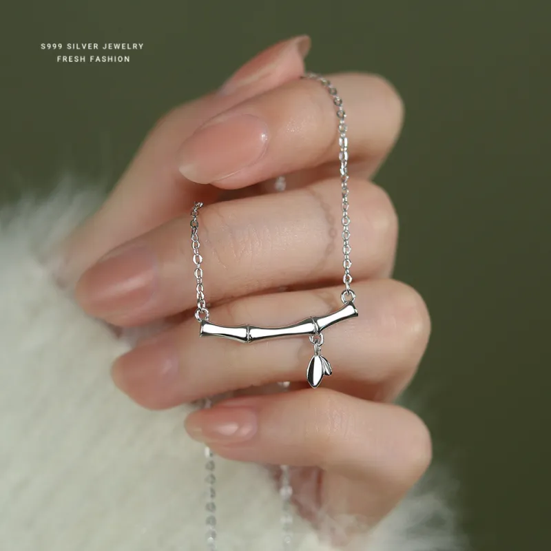 MONI JEWELLERY S999 Silver Necklaces Women's-2
