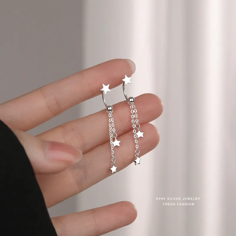 MONI JEWELLERY S999 Silver Earrings Women's-2