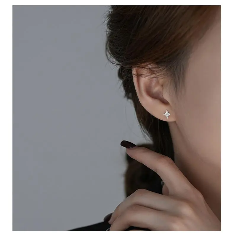MONI JEWELLERY S999 Fine Silver Stud Earrings Women's-6