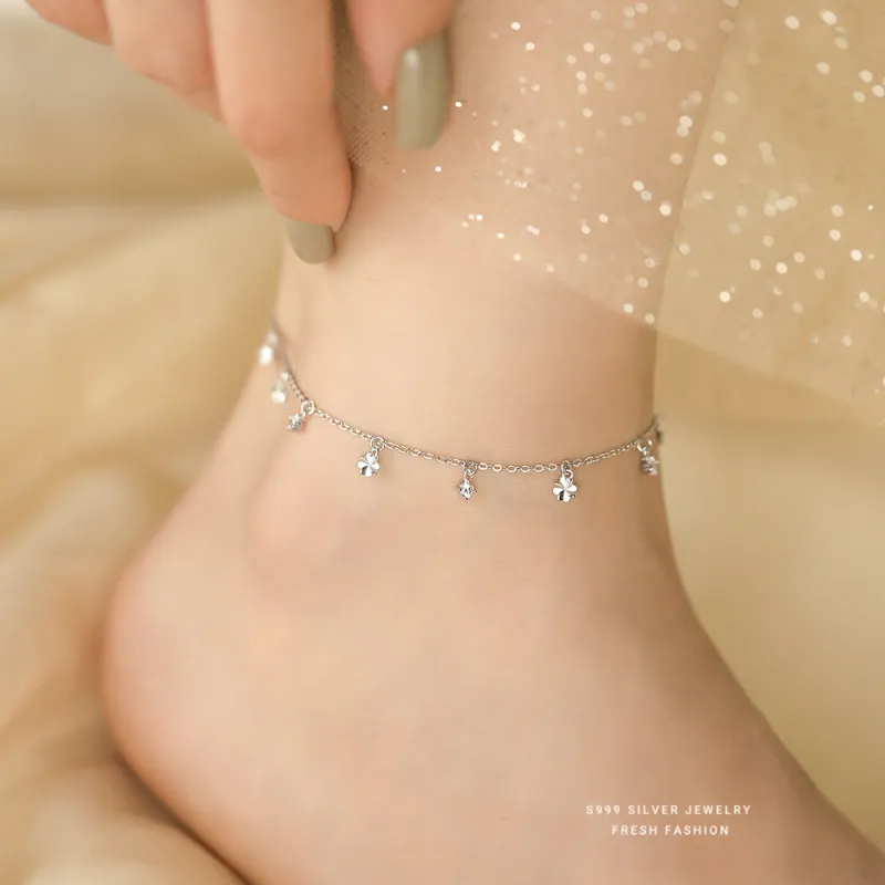 MONI JEWELLERY S999 Silver Anklets Women's-2