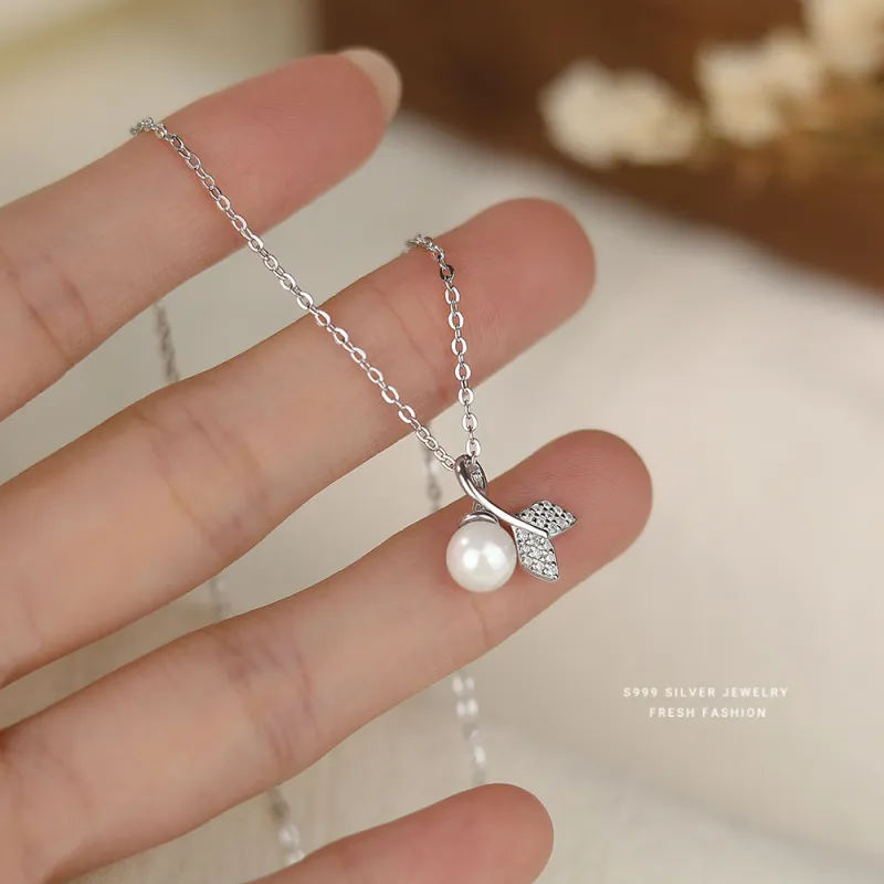 MONI JEWELLERY S999 Silver Necklaces Women's-4