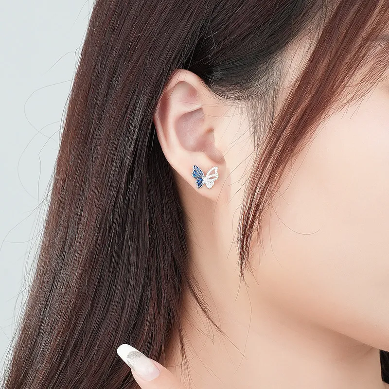 MONI JEWELLERY S925 Silver Stud Earrings Women's-2