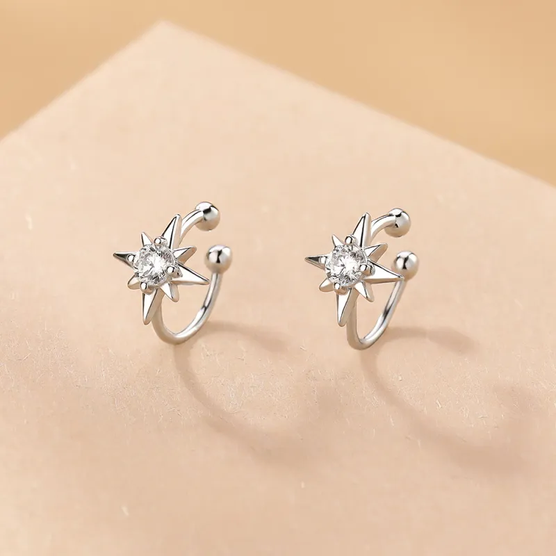 MONI JEWELLERY S925 Silver Clip On Earrings Women's-5