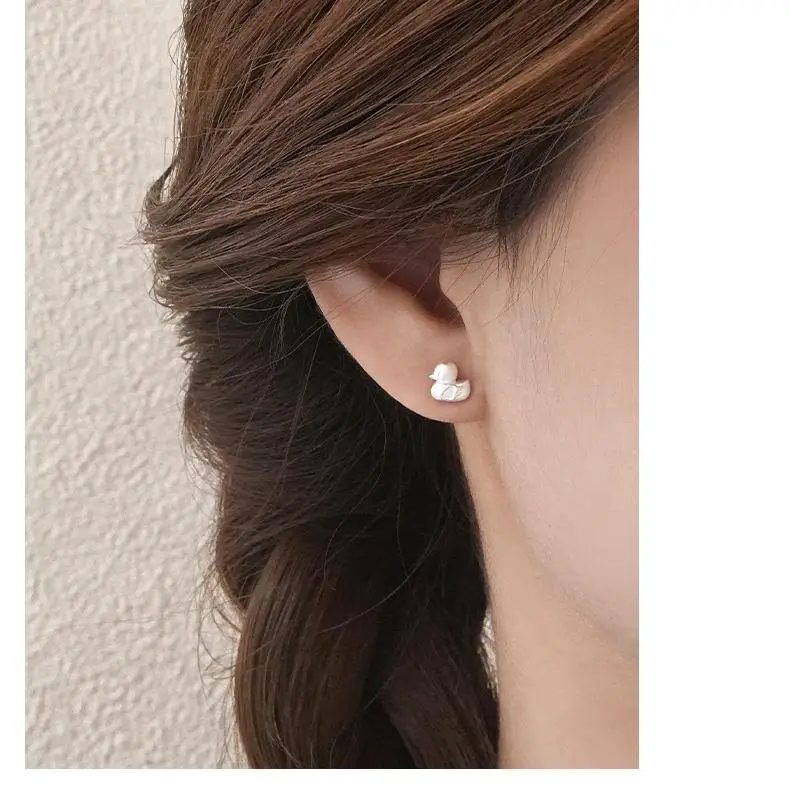 MONI JEWELLERY S999 Fine Silver Stud Earrings Women's-2